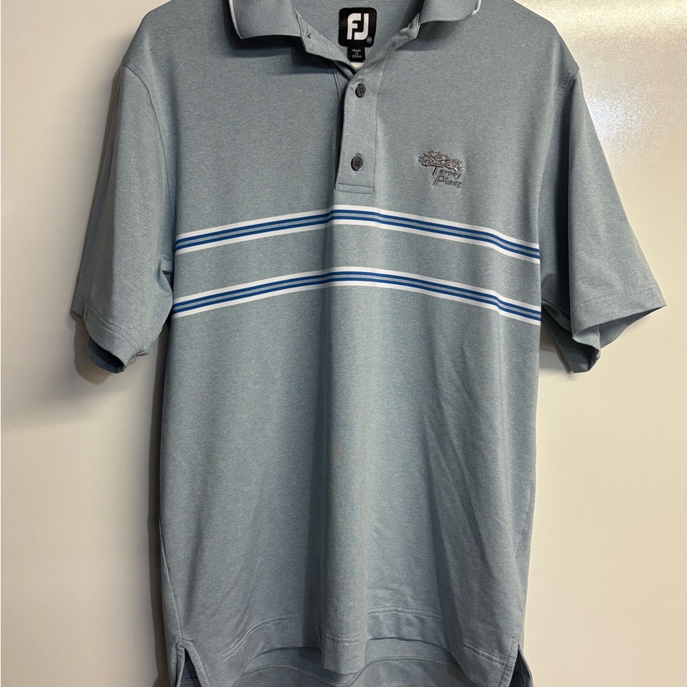 Men’s Medium FootJoy Golf Polo Athletic Performance Torrey Pines